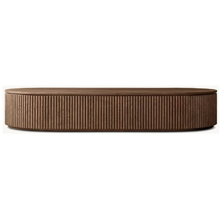 Table basse Nolay en chêne brun, collection tables basses et d'appoint ELWOOD HOME