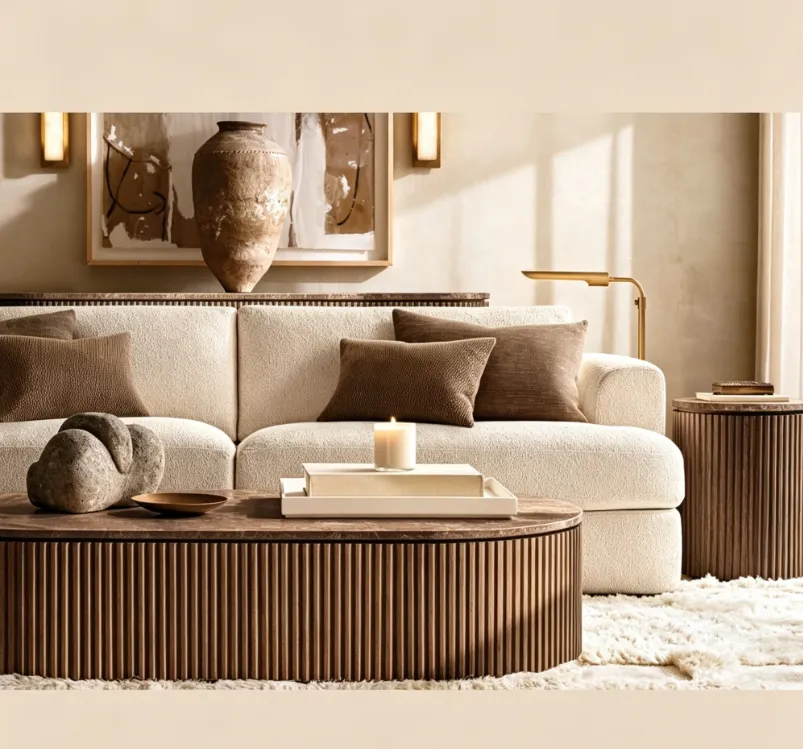Table basse Peille minimaliste, collection tables basses et d'appoint ELWOOD HOME