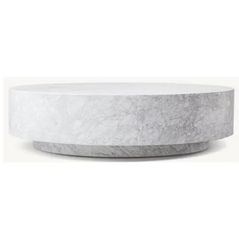 Table basse ronde Aubrac en marbre — tables basses et d'appoint