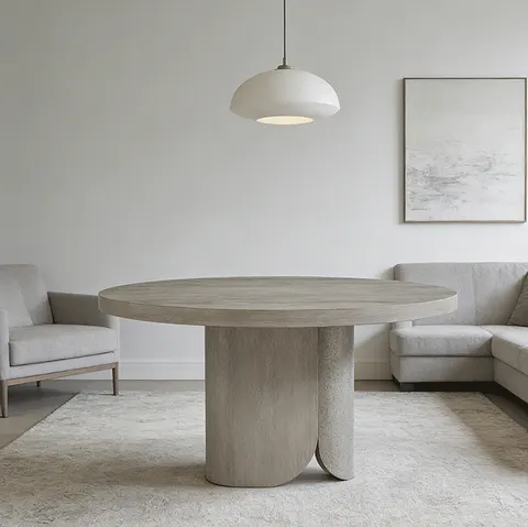 Table basse ronde Avallon en bois massif — tables basses et d'appoint