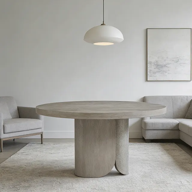 Table basse ronde Avallon en bois massif — tables basses et d'appoint