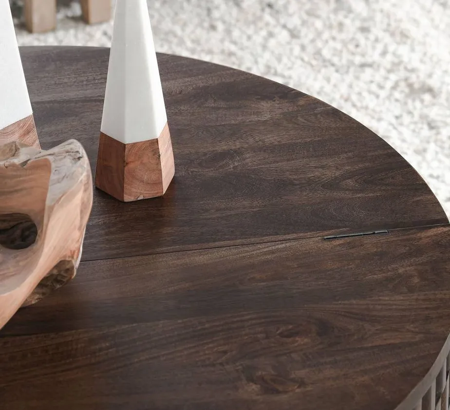 Table basse ronde Céreste, vue 3 sur 4