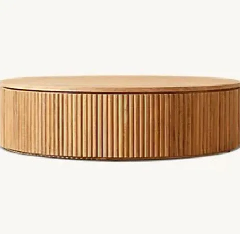 Table basse ronde Colmars en bois massif — tables basses et d'appoint