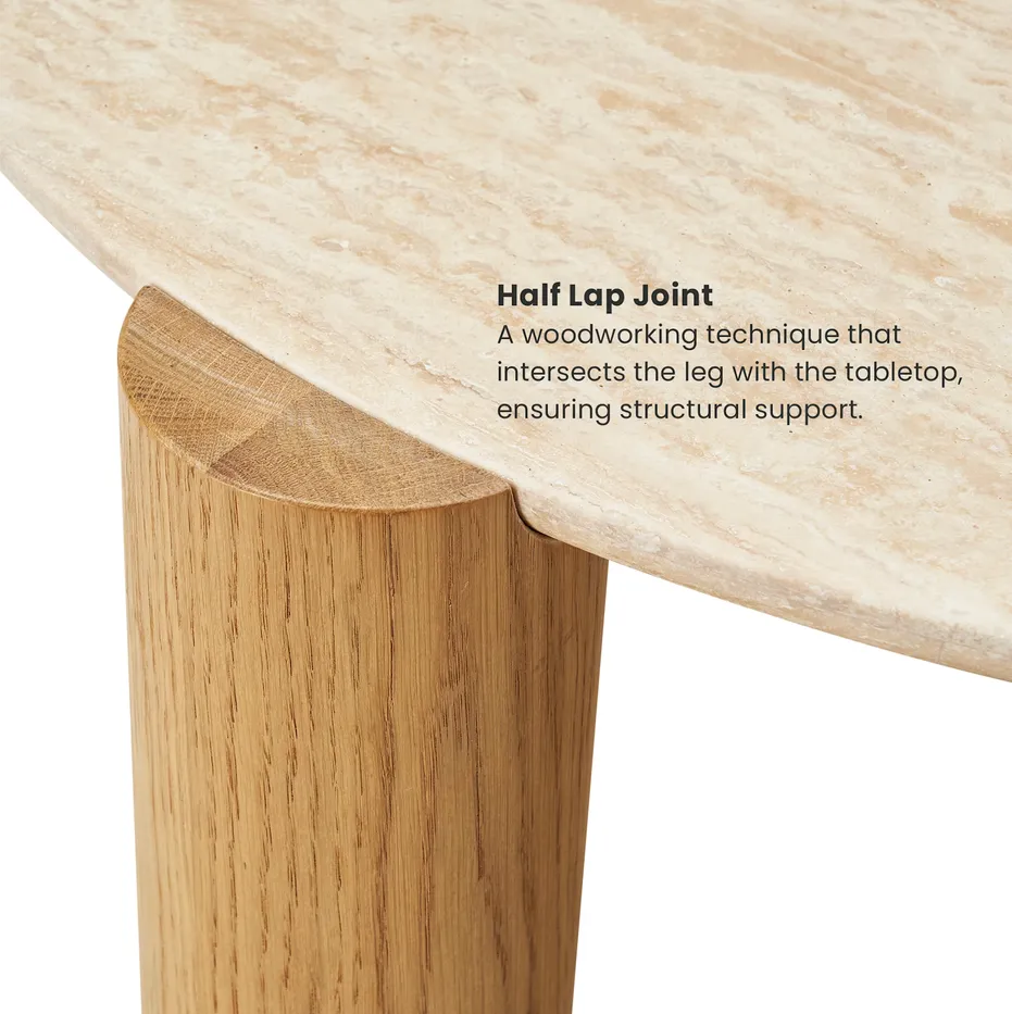 Table basse ronde Cordon scandinave, vue 3 sur 6