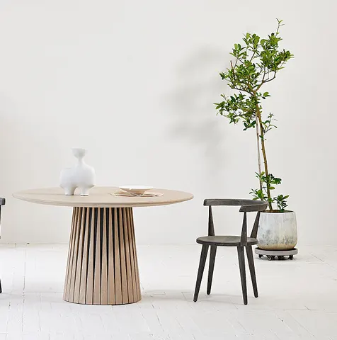 Table basse ronde Cotignac en chêne — tables basses et d'appoint