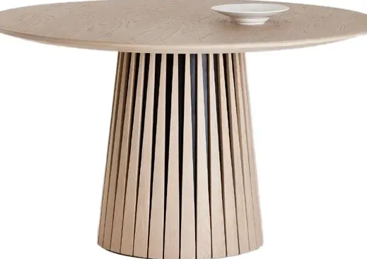 Table basse ronde Cotignac en chêne, vue 4 sur 4