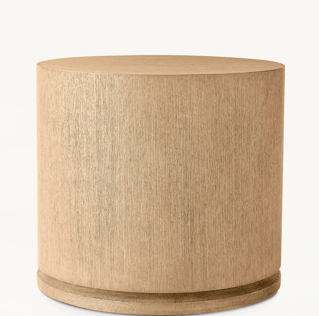 Table basse ronde Cuisery en chêne blanc — tables basses et d'appoint