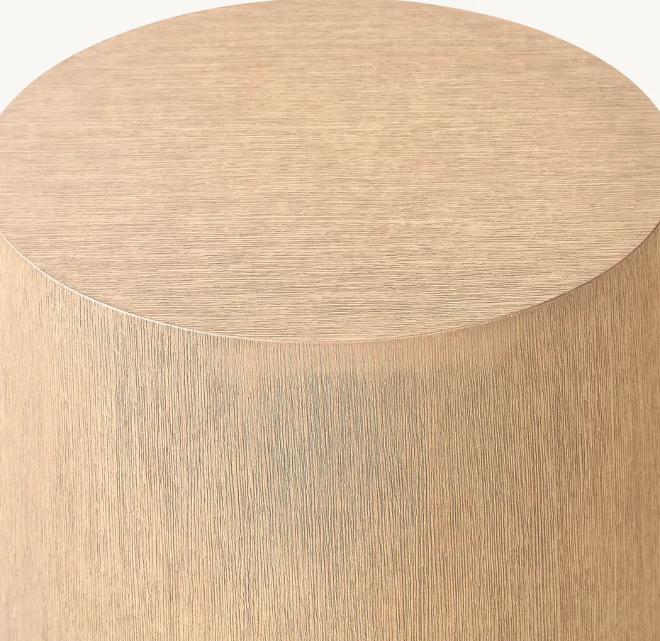 Table basse ronde Cuisery en chêne blanc, vue 2 sur 5