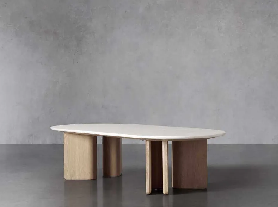 Table basse ronde Domme en marbre, vue 5 sur 5