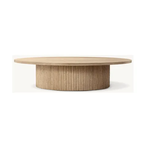 Table basse ronde Foix en chêne — tables basses et d'appoint