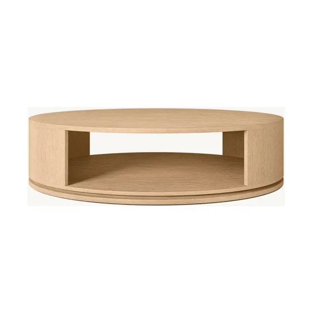Table basse ronde Lorgues en chêne — tables basses et d'appoint