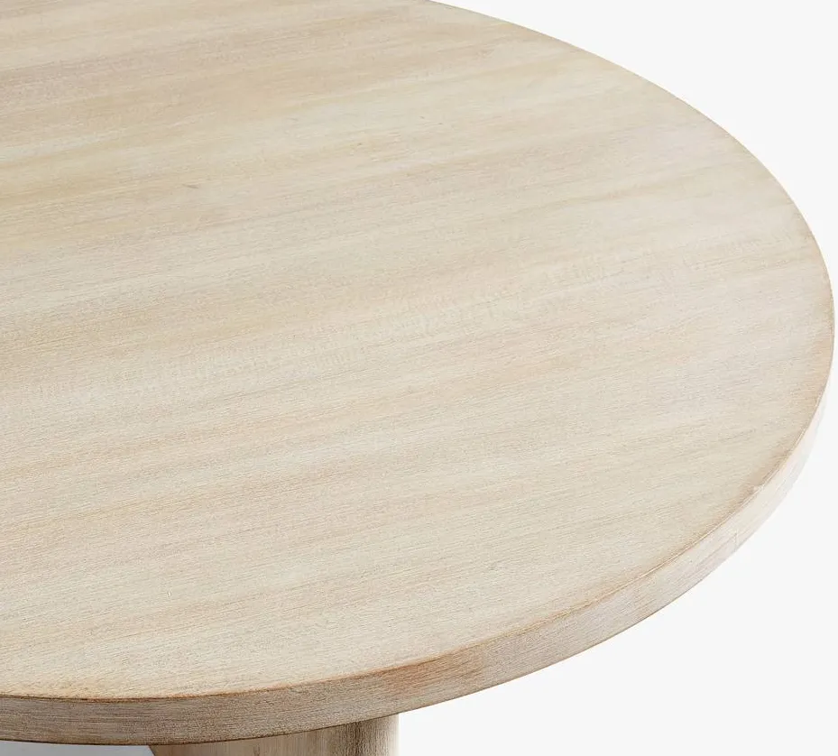 Table basse ronde Menton en bois massif, vue 4 sur 4