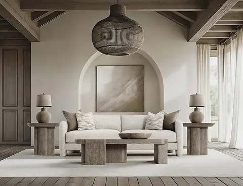Table basse ronde Noyers — tables basses et d'appoint