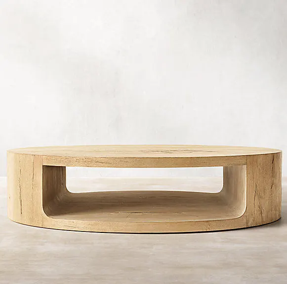 Table basse ronde Pau en chêne — tables basses et d'appoint