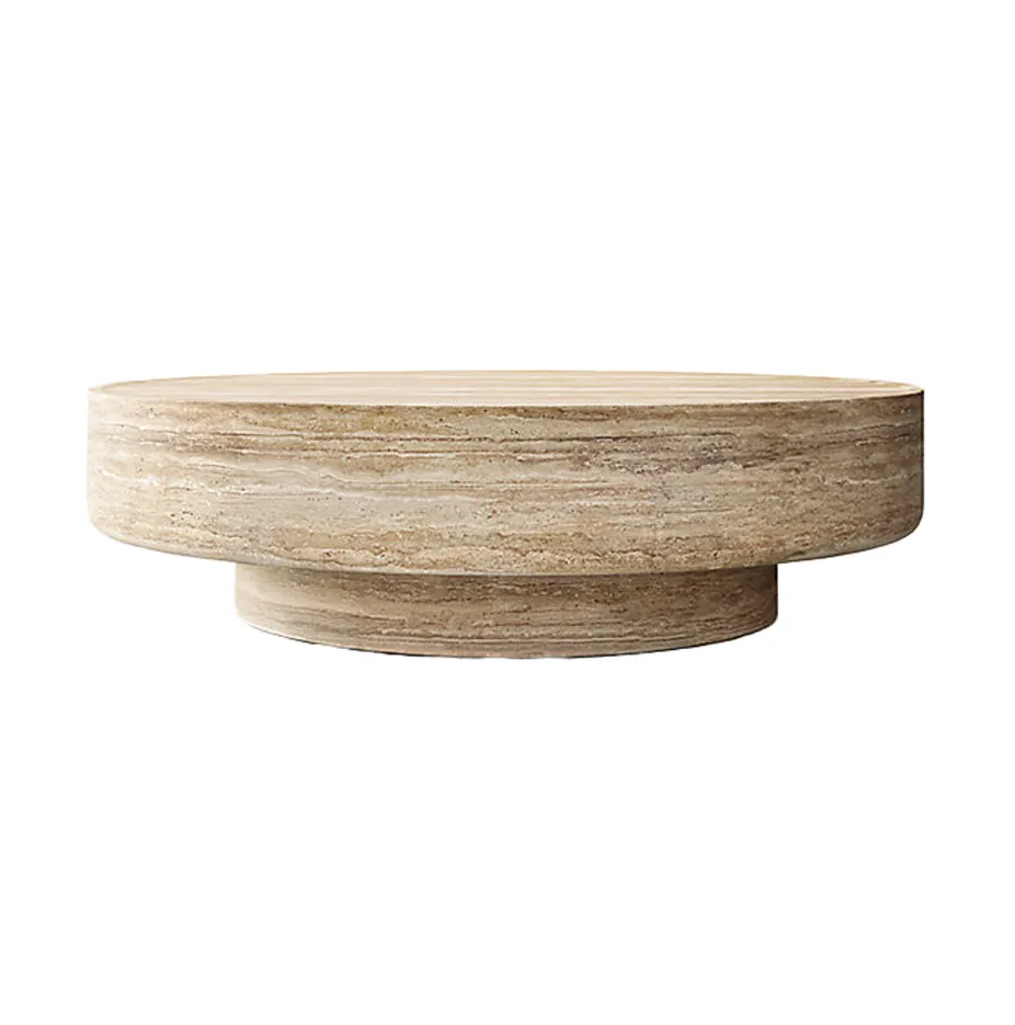 Table basse ronde Salins en marbre, vue 4 sur 4