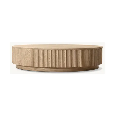 Table basse ronde Saorge en chêne — tables basses et d'appoint