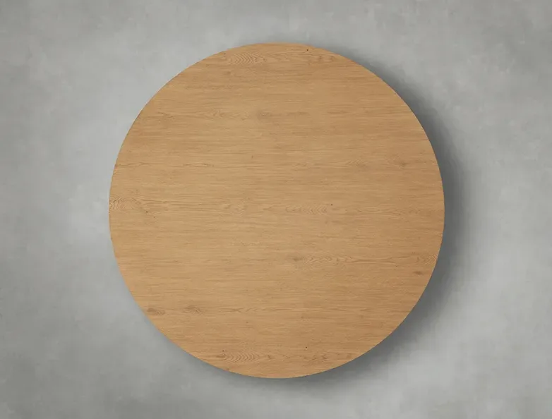 Table basse ronde Sommières en teck, vue 3 sur 5