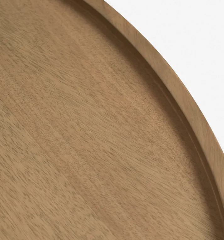 Table basse ronde Tournus rustique, vue 4 sur 6