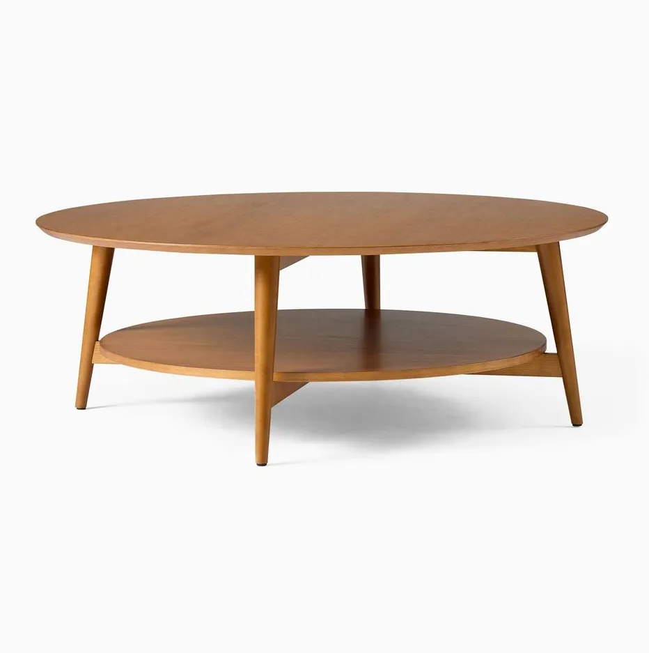 Table basse ronde Vézelay en bois massif, vue 5 sur 5