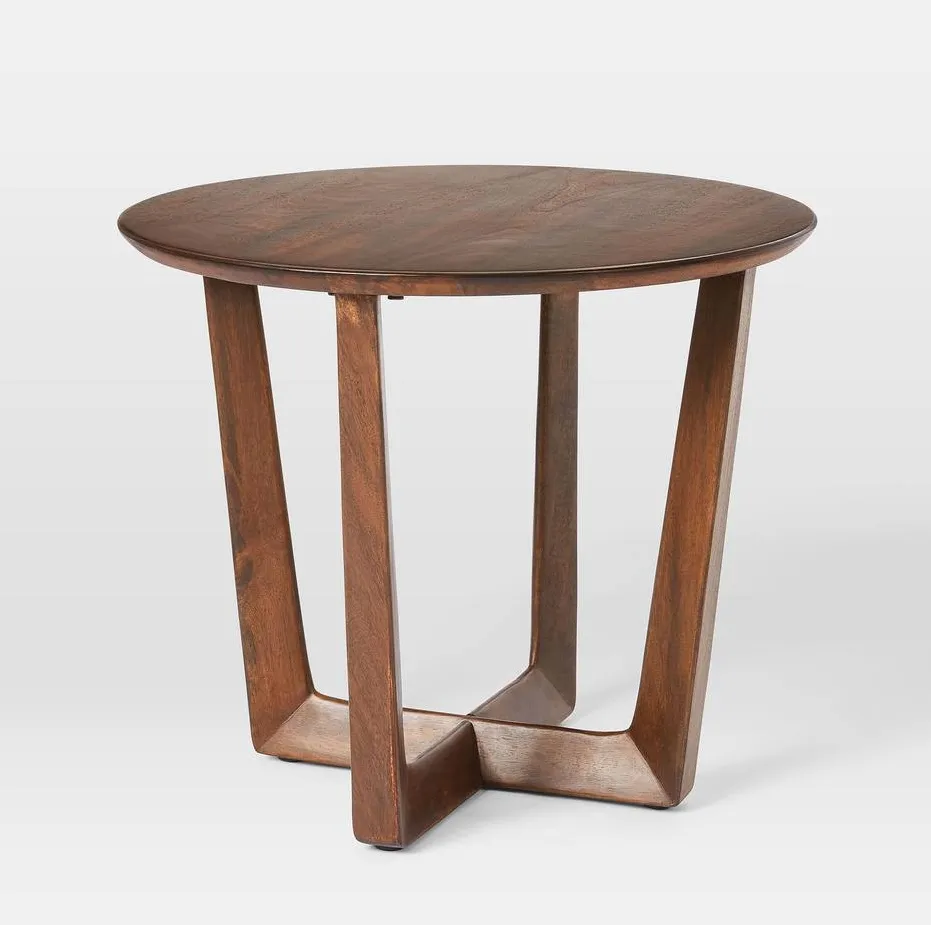 Table basse ronde Yvoire en bois massif, vue 2 sur 6