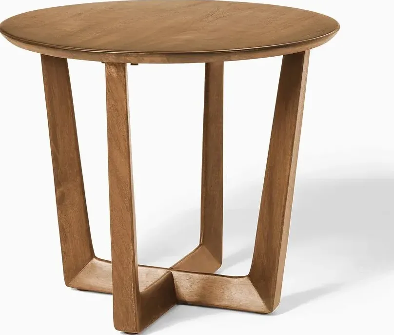 Table basse ronde Yvoire en bois massif, vue 3 sur 6