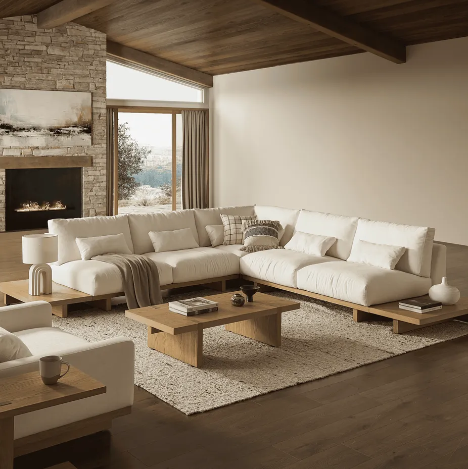 Table basse Roscoff en bois massif, vue 3 sur 6