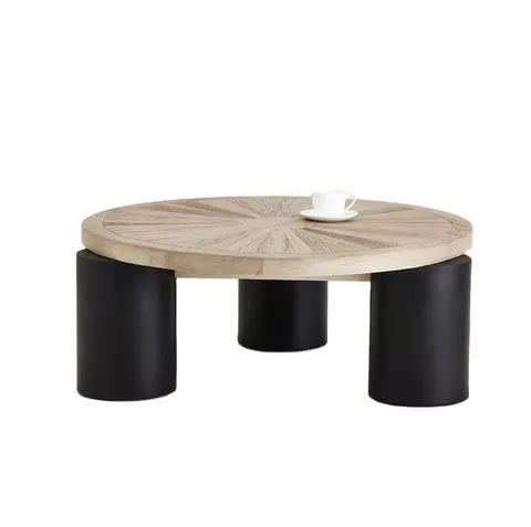 Table basse Salernes en orme — tables basses et d'appoint