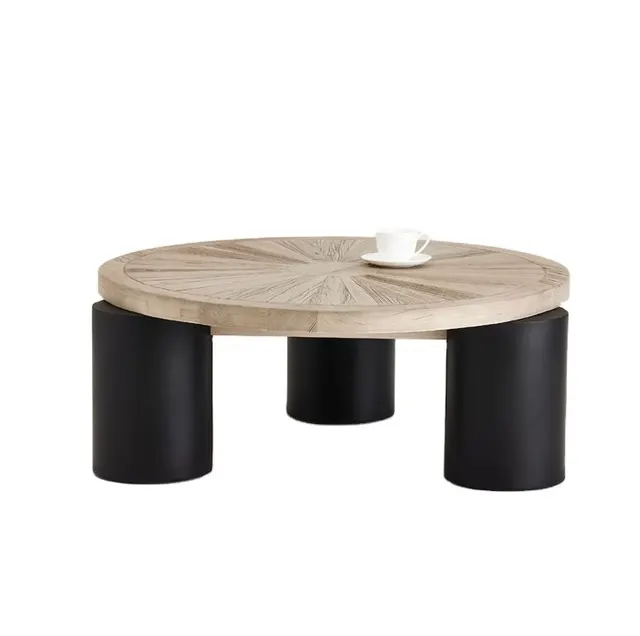 Table basse Salernes en orme — tables basses et d'appoint