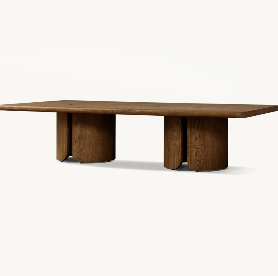 Table basse Salins en bois massif, vue 3 sur 6