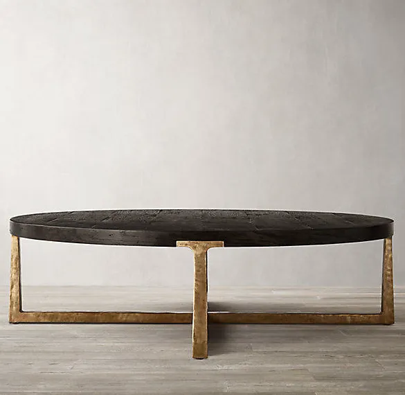 Table basse Sare en chêne, vue 3 sur 5