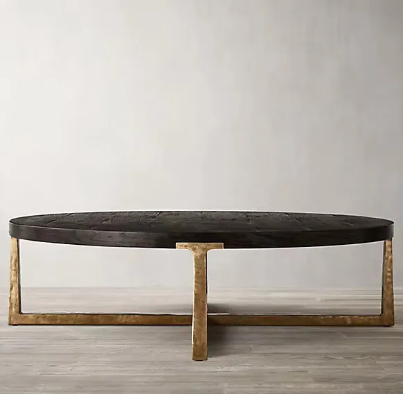 Table basse Sare en chêne, vue 4 sur 5