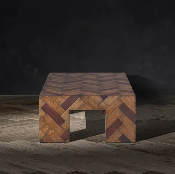 Table basse Seix en bois massif, vue 4 sur 5