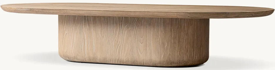 Table basse Semur en chêne, vue 3 sur 4