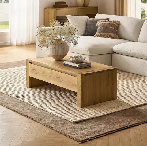 Table basse Sixt en bois massif — tables basses et d'appoint