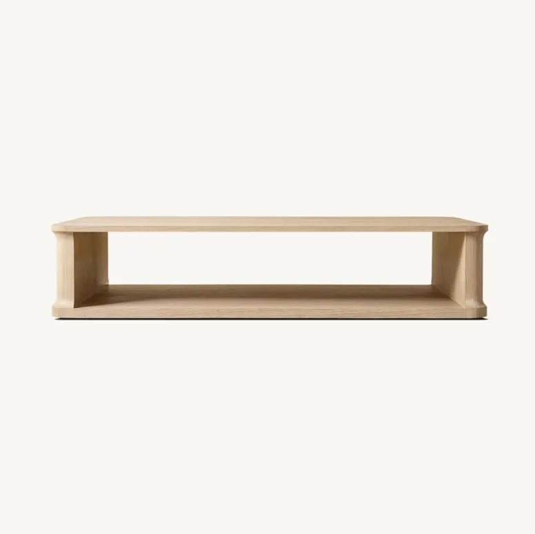 Table basse Sospel en bois massif, collection tables basses et d'appoint ELWOOD HOME