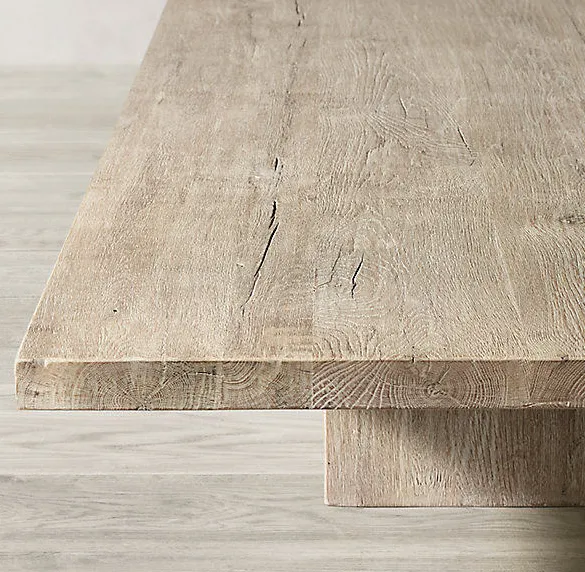 Table basse Souillac en chêne blanc, vue 3 sur 4