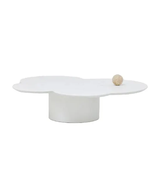 Table basse Souillac en marbre blanc — tables basses et d'appoint