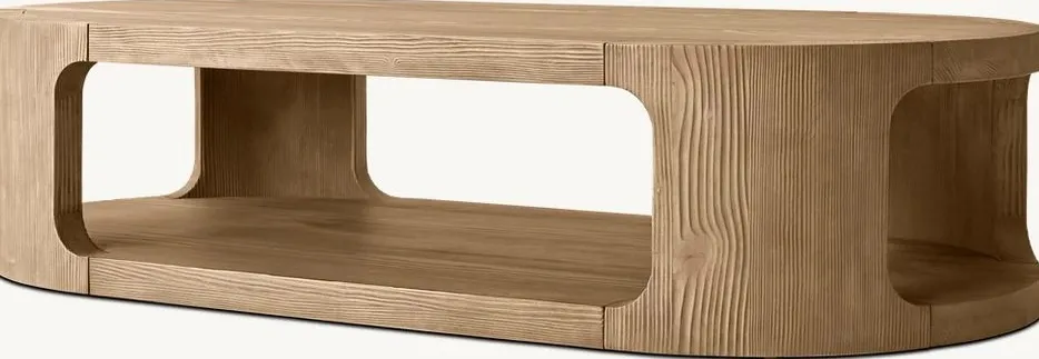 Table basse Soulac en chêne, vue 2 sur 4