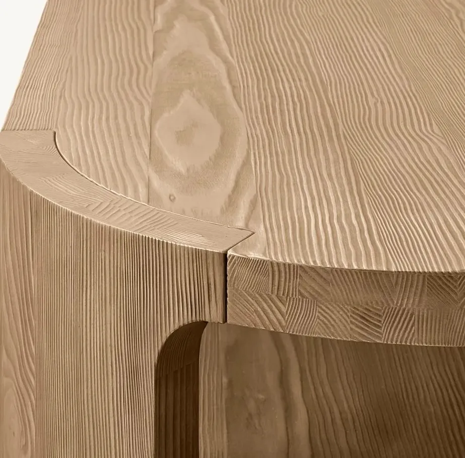 Table basse Soulac en chêne, vue 3 sur 4