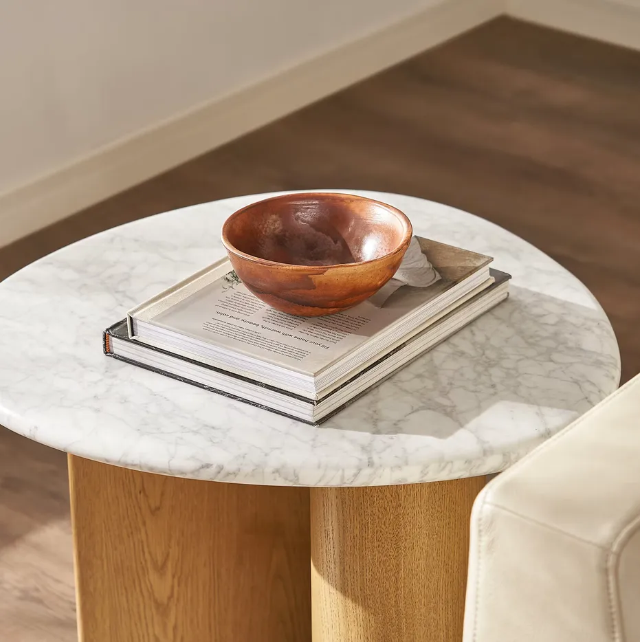 Table basse Talloires en marbre, vue 5 sur 5