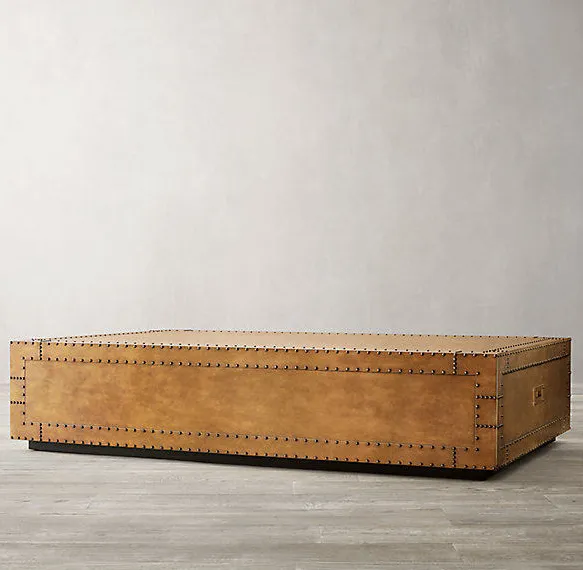 Table basse Tonnerre en laiton, vue 4 sur 4