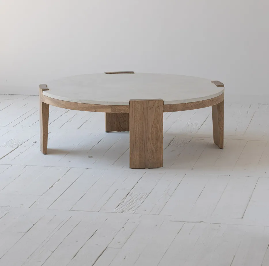 Table basse Tournus en chêne, vue 2 sur 6