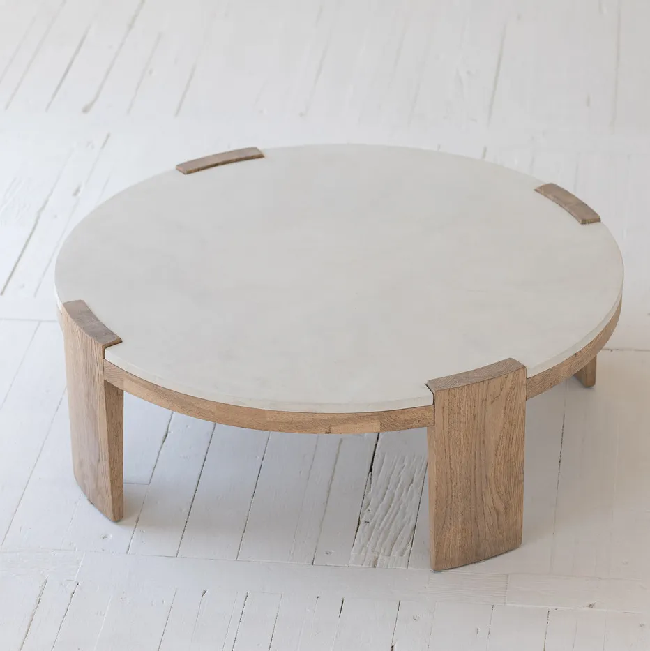 Table basse Tournus en chêne, vue 3 sur 6