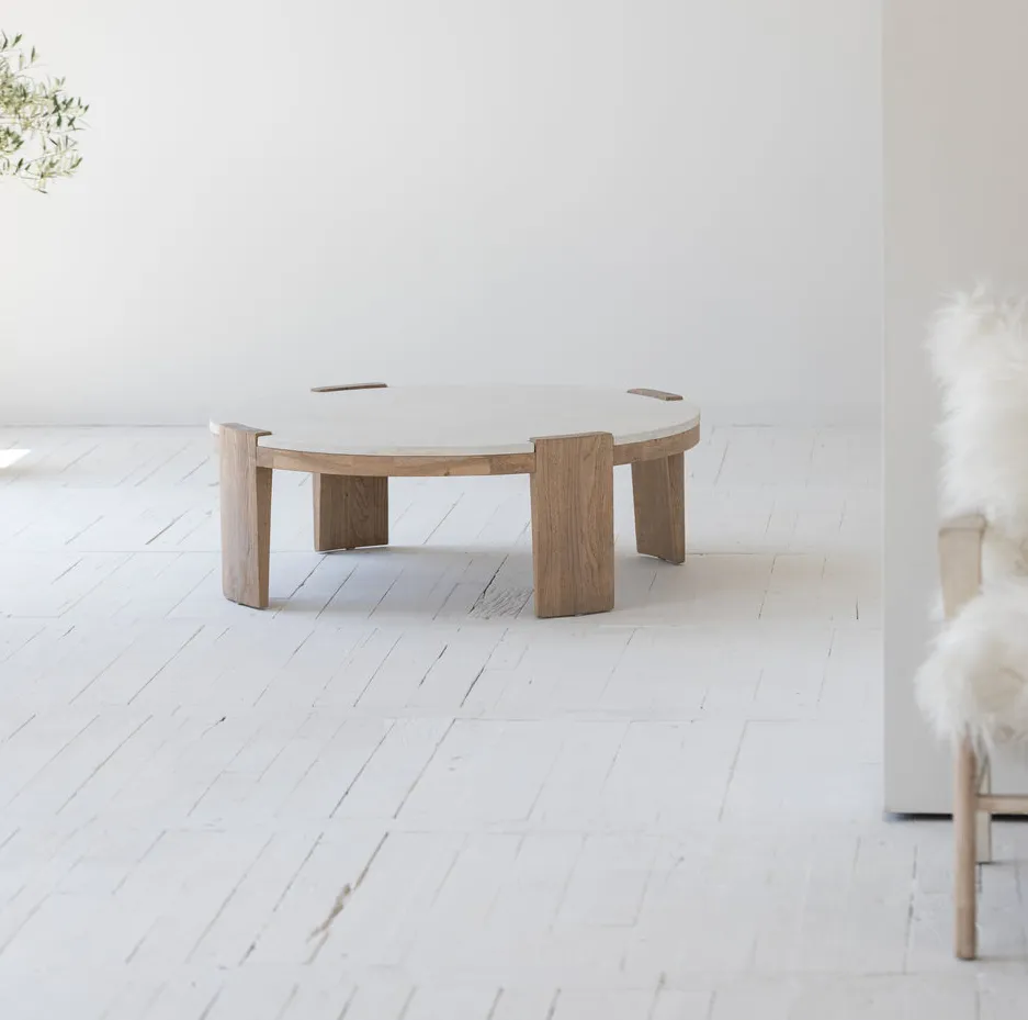 Table basse Tournus en chêne, vue 6 sur 6