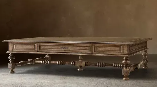 Table basse Tourtour en bois massif, vue 4 sur 4