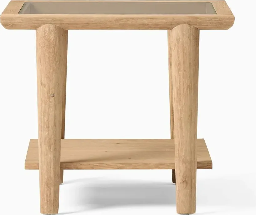 Table d'appoint Ainhoa en bois massif, vue 5 sur 6