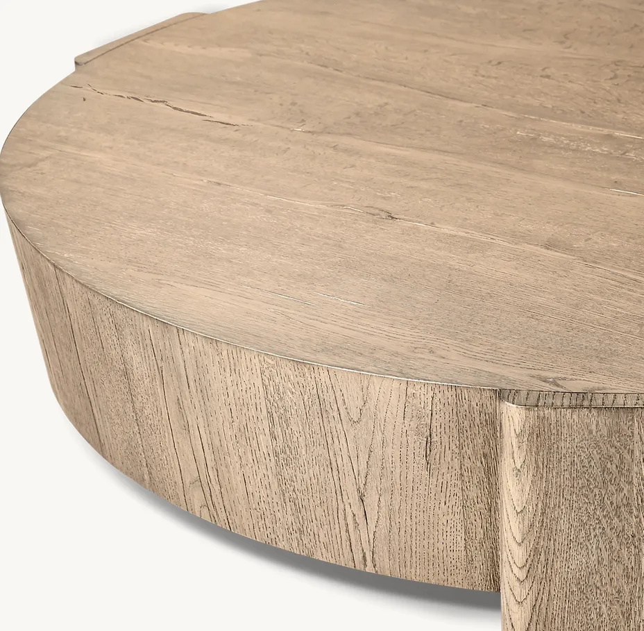 Table d'appoint Arreau en chêne, vue 2 sur 6