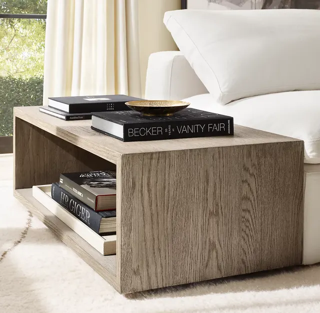 Table d'appoint Biot en bois massif — tables basses et d'appoint