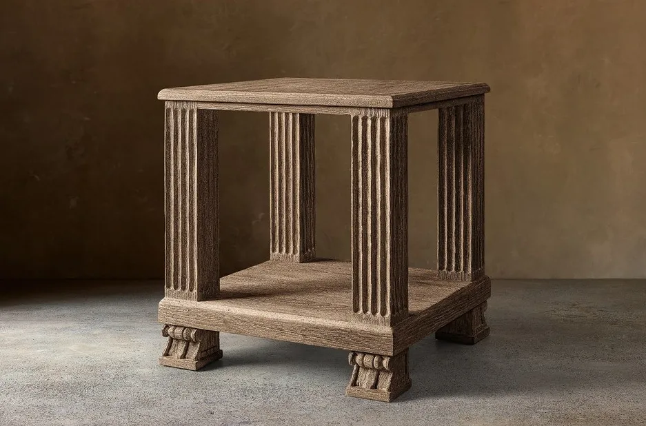 Table d'appoint Bonnieux en bois massif, vue 2 sur 4