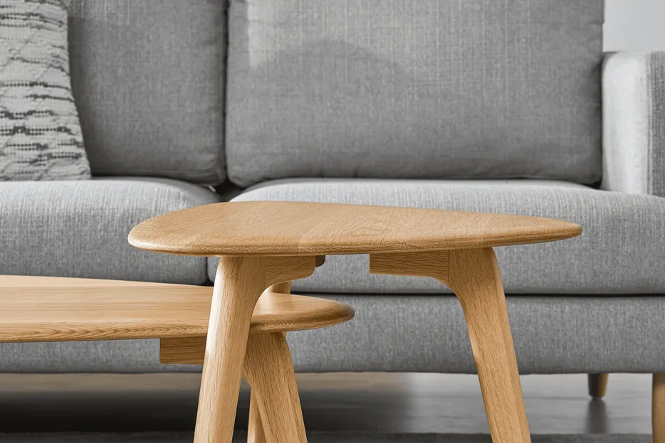Table d'appoint Bourg en bois massif, vue 3 sur 6